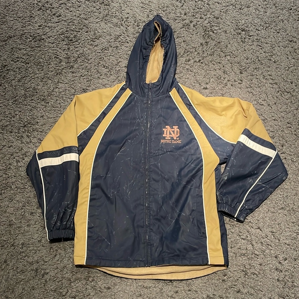 Notre dame starter zipup hoodie